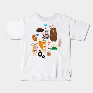 Woodland Creatures Kids T-Shirt